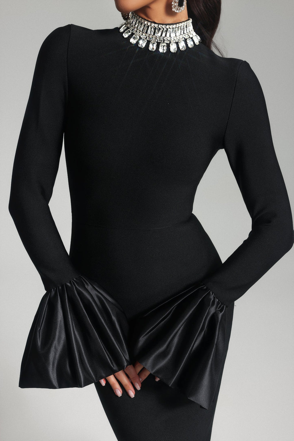 Virginie Taş Detaylı Bandaj Maksi Elbise