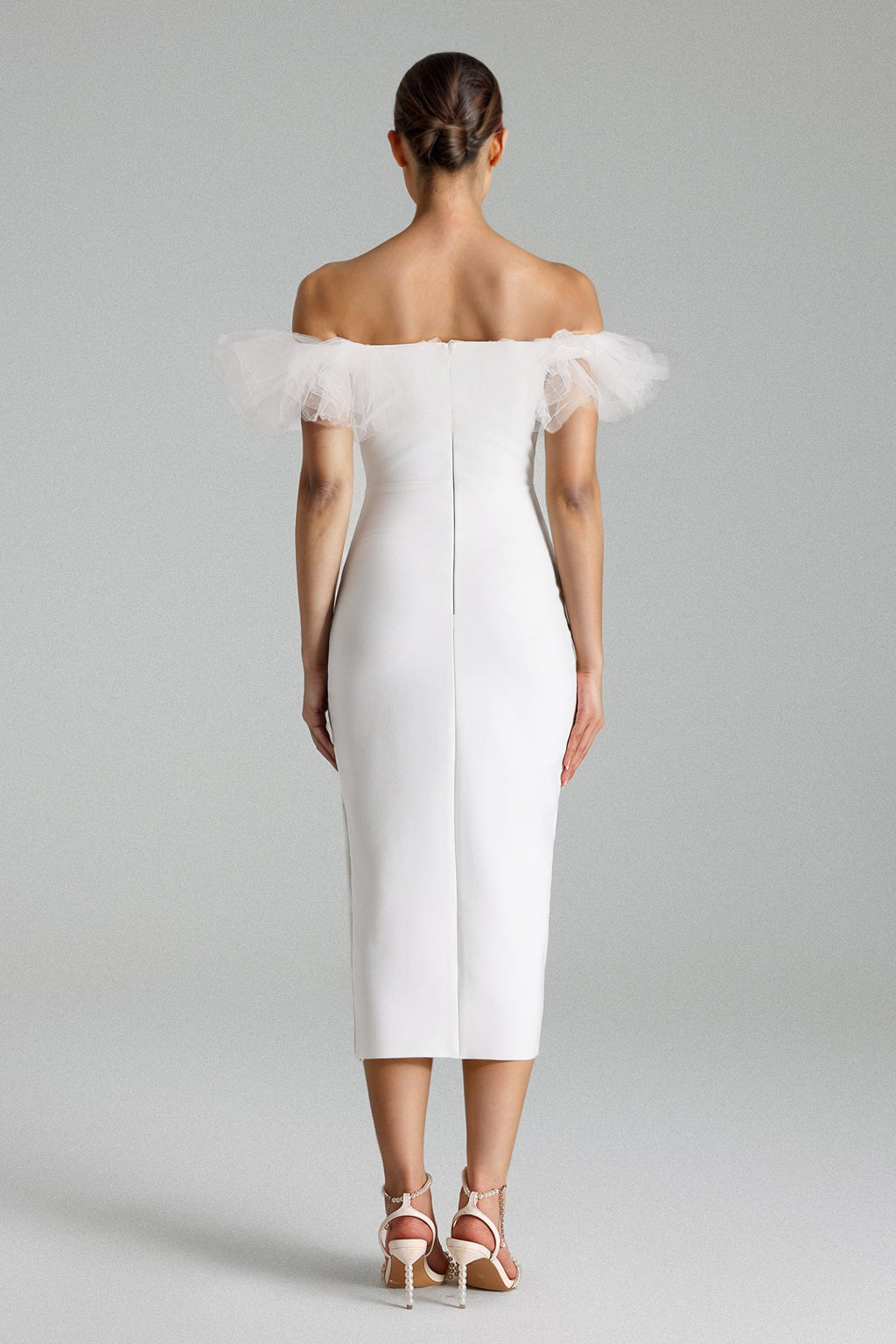 Trinaco Yüksek Yırtmaçlı Bandaj Elbise