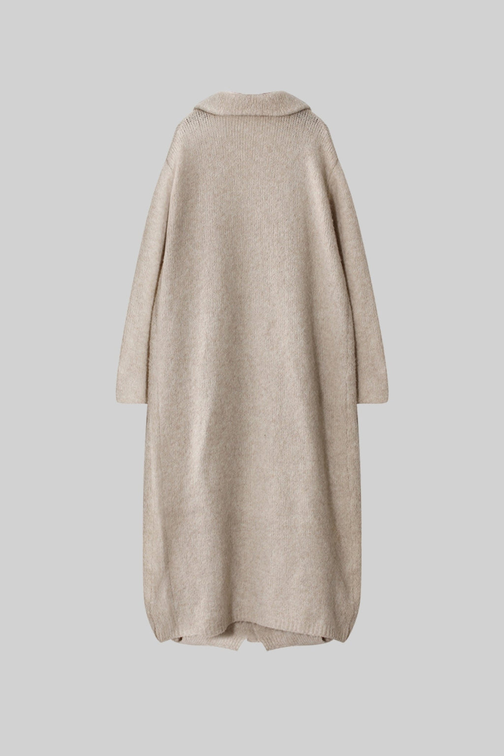 Heykelsi Volan Detaylarına Sahip Örme Üç Parçalı Takım - Bej