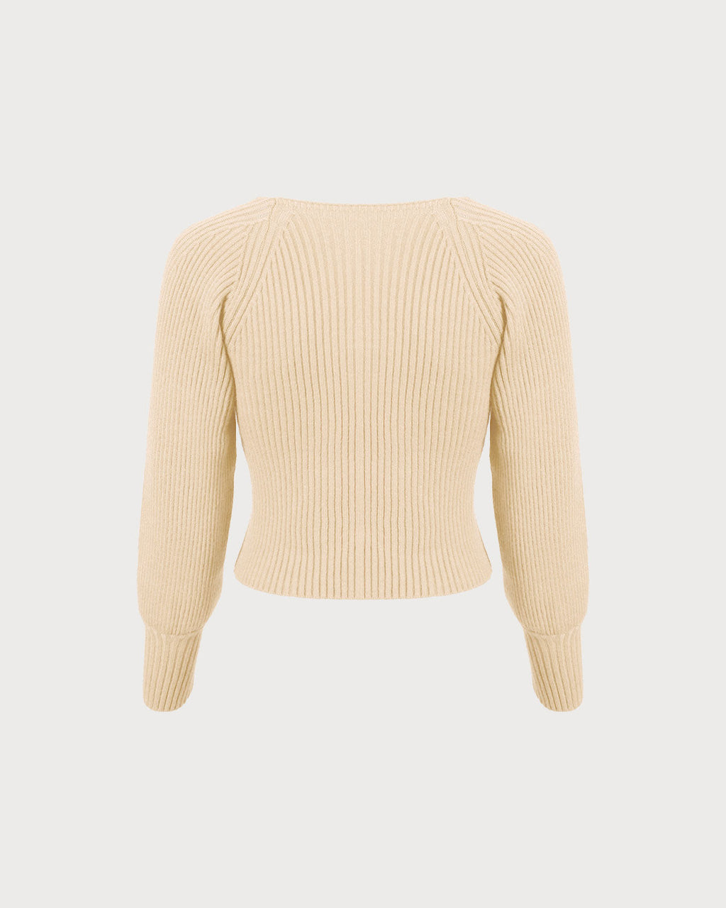 Bej Renkli Derin Yaka Fener Kol Kazak