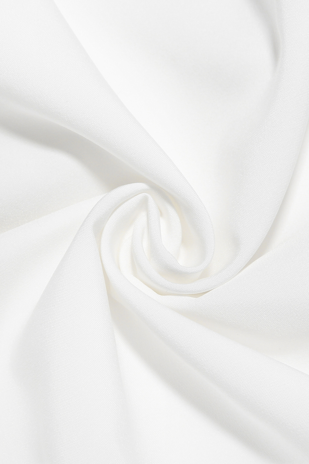 Askılı Derin V Yaka Midi Elbise – Beyaz