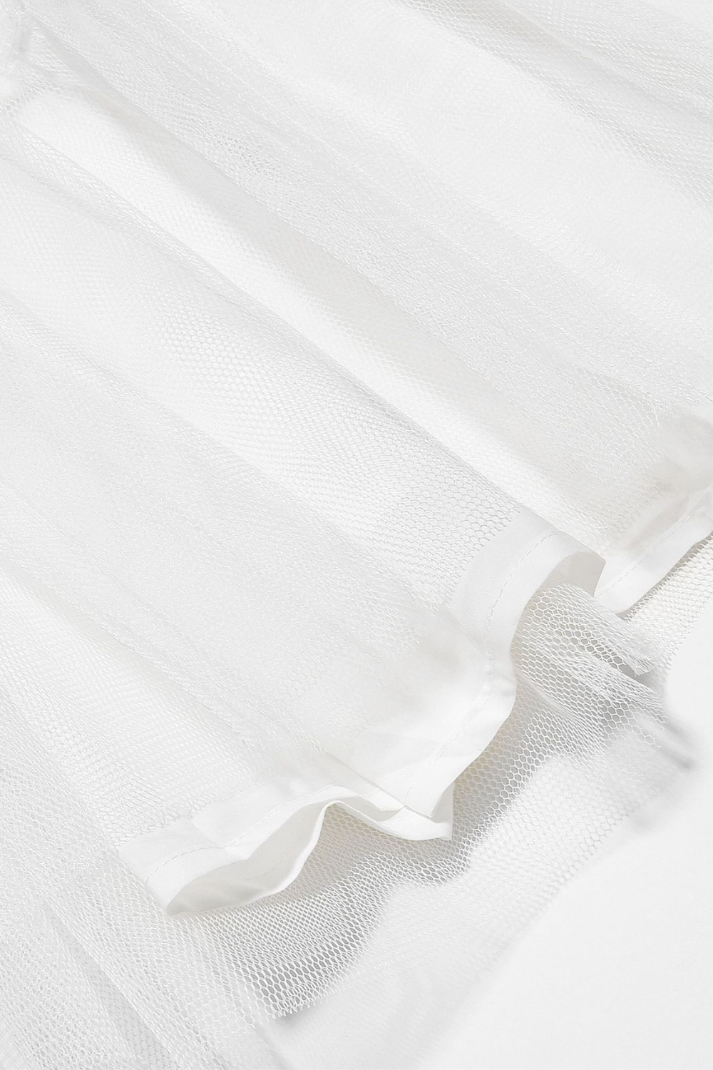 Askılı Derin V Yaka Midi Elbise – Beyaz