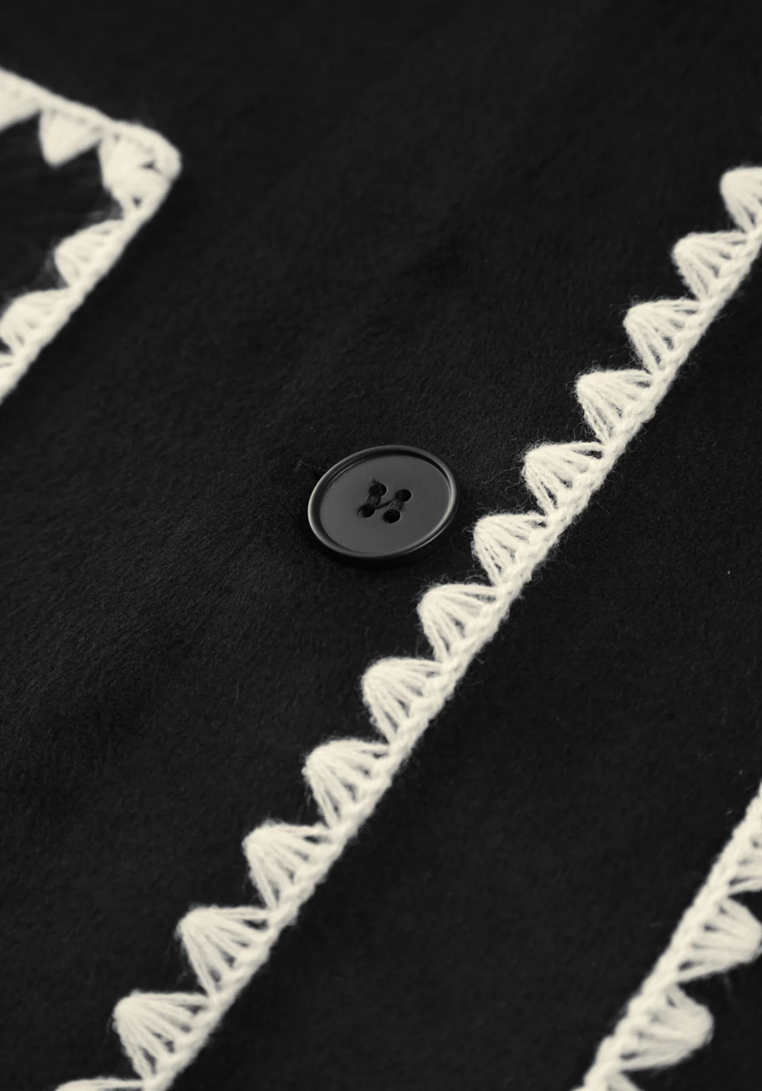 Celeste Şallı Ve Kontrast Detaylı Ceket