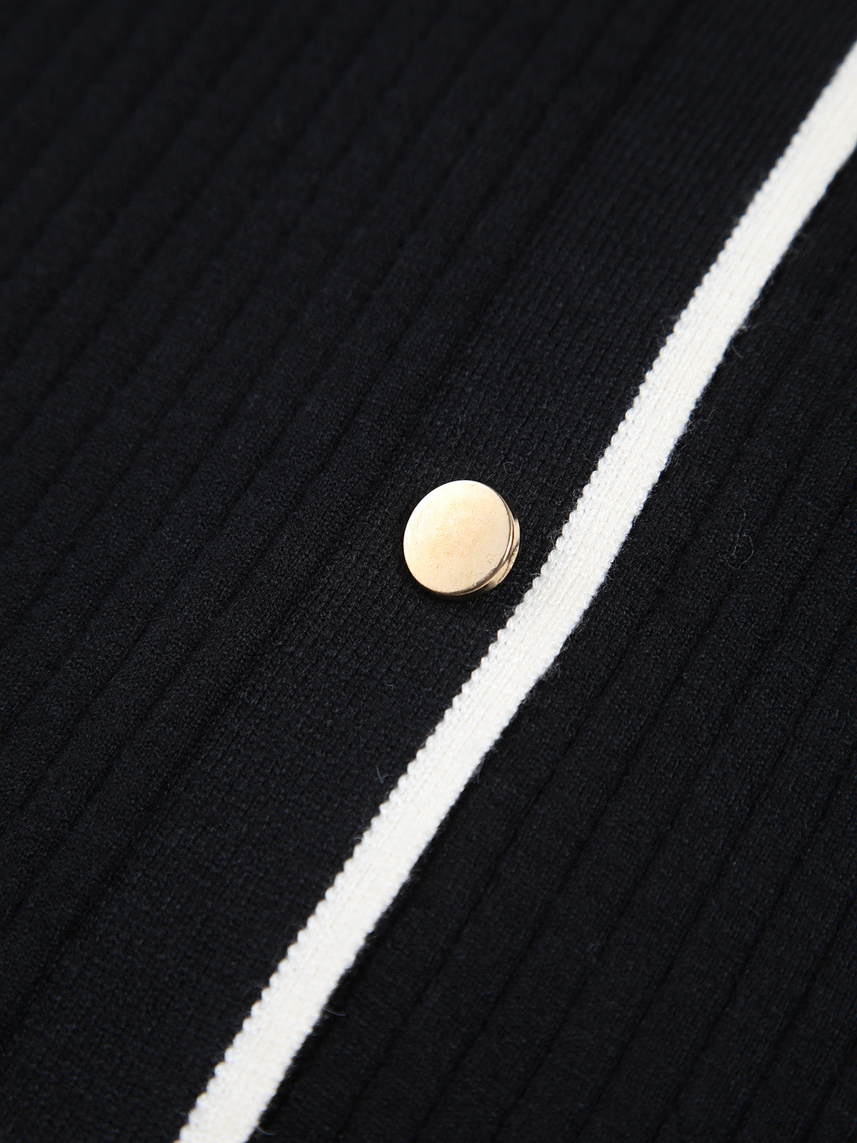 Kontrast Trim Sarma Midi Örgü Elbise