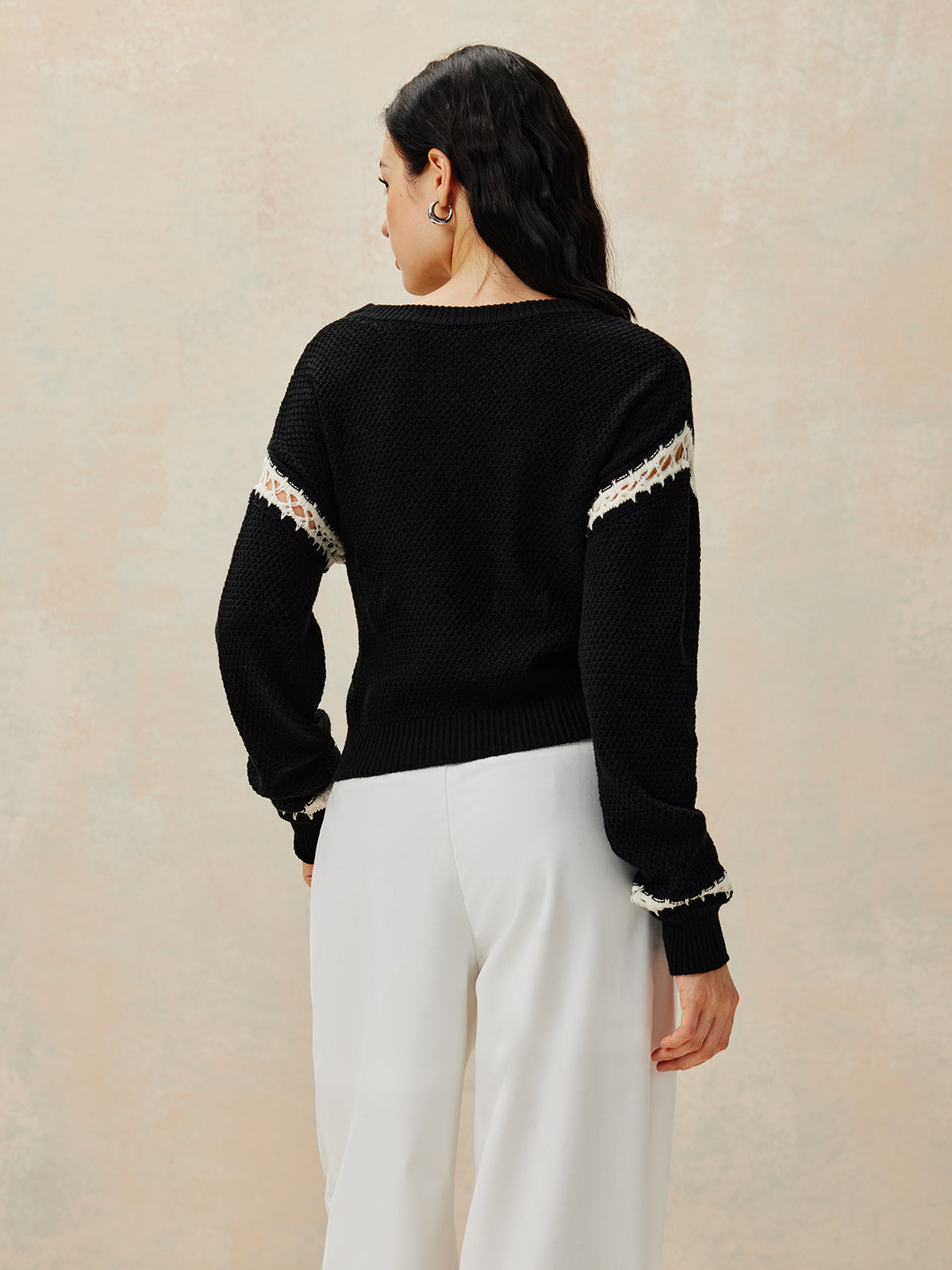 Patchwork Tasarım Kazak