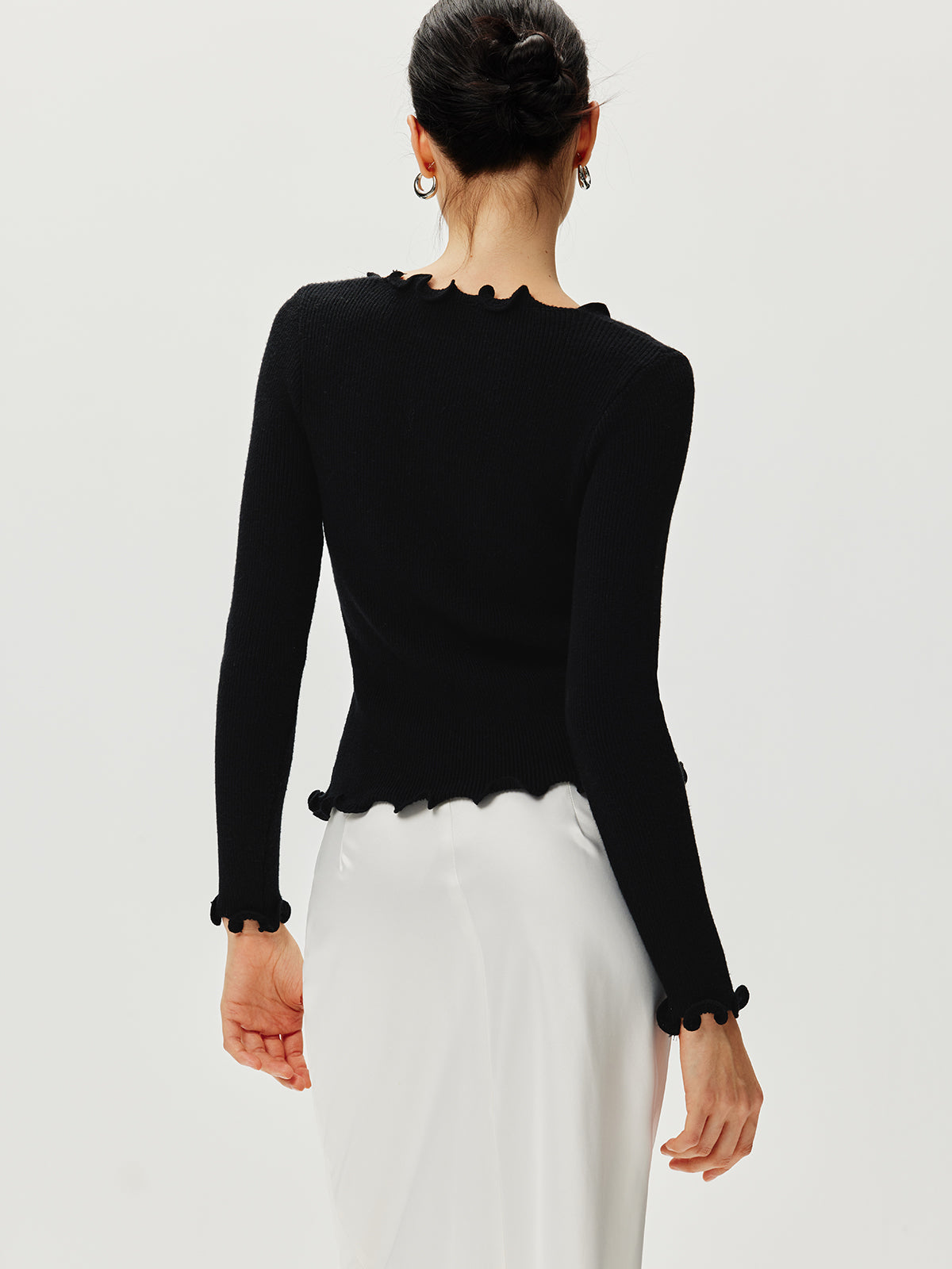 Yapay Elmas Fiyonk Marul Kenarlı Kazak