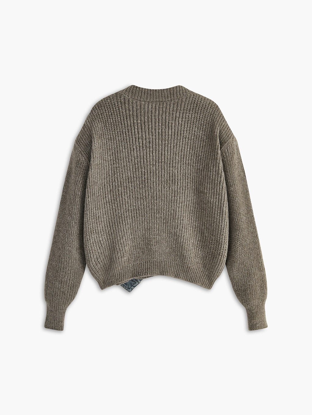 Asimetrik Patchwork Cepli Hırka