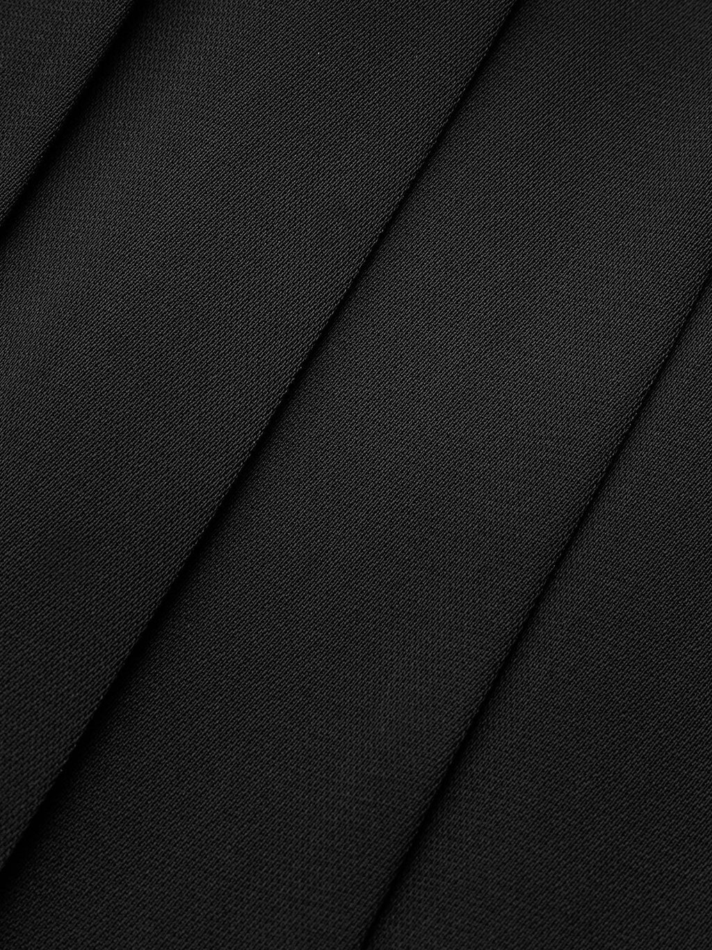 Asimetrik Patchwork Suni Deri Şifon Pileli Uzun Etek