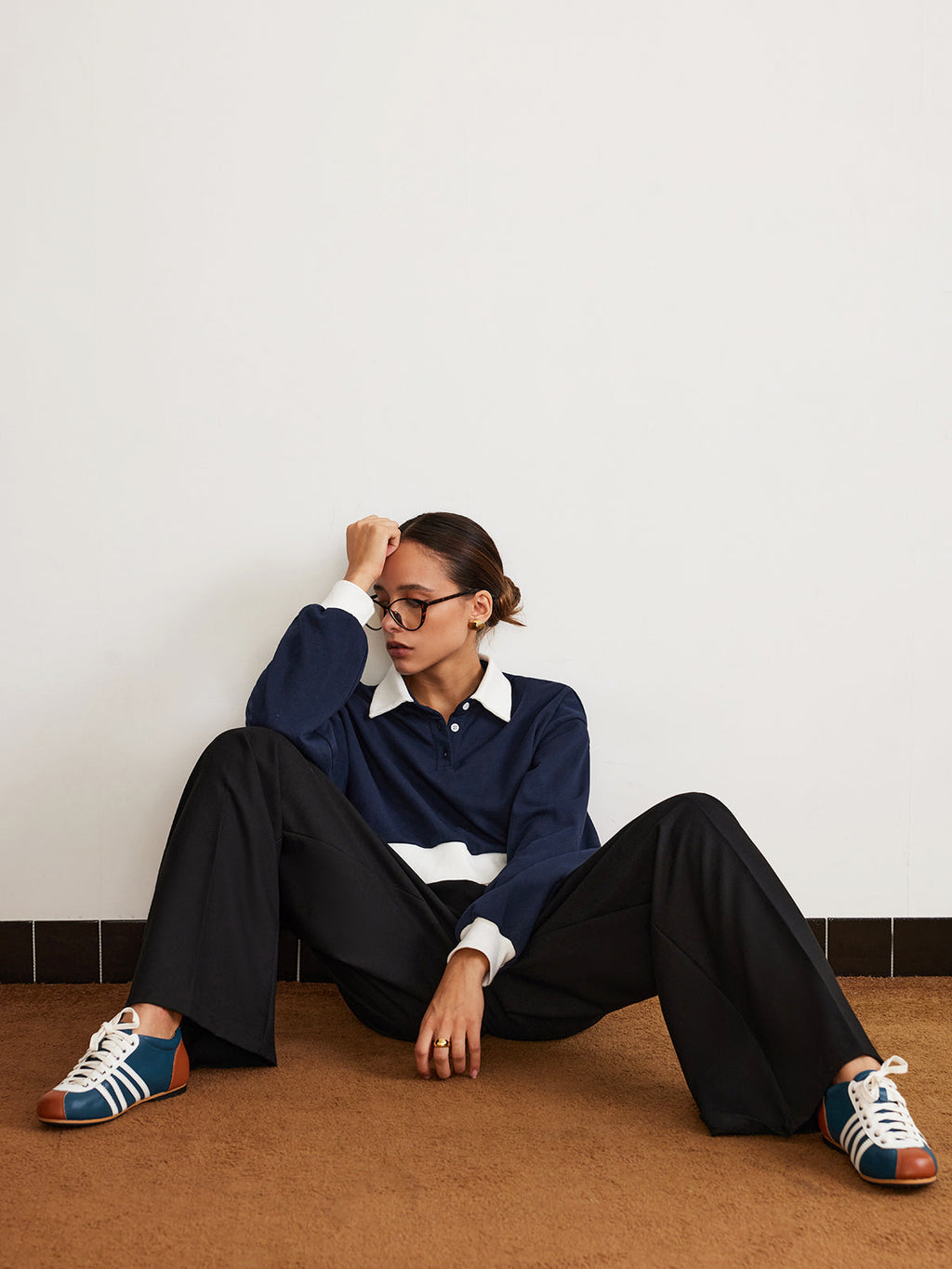 Düz Bağcıklı Geniş Paça Pantolon