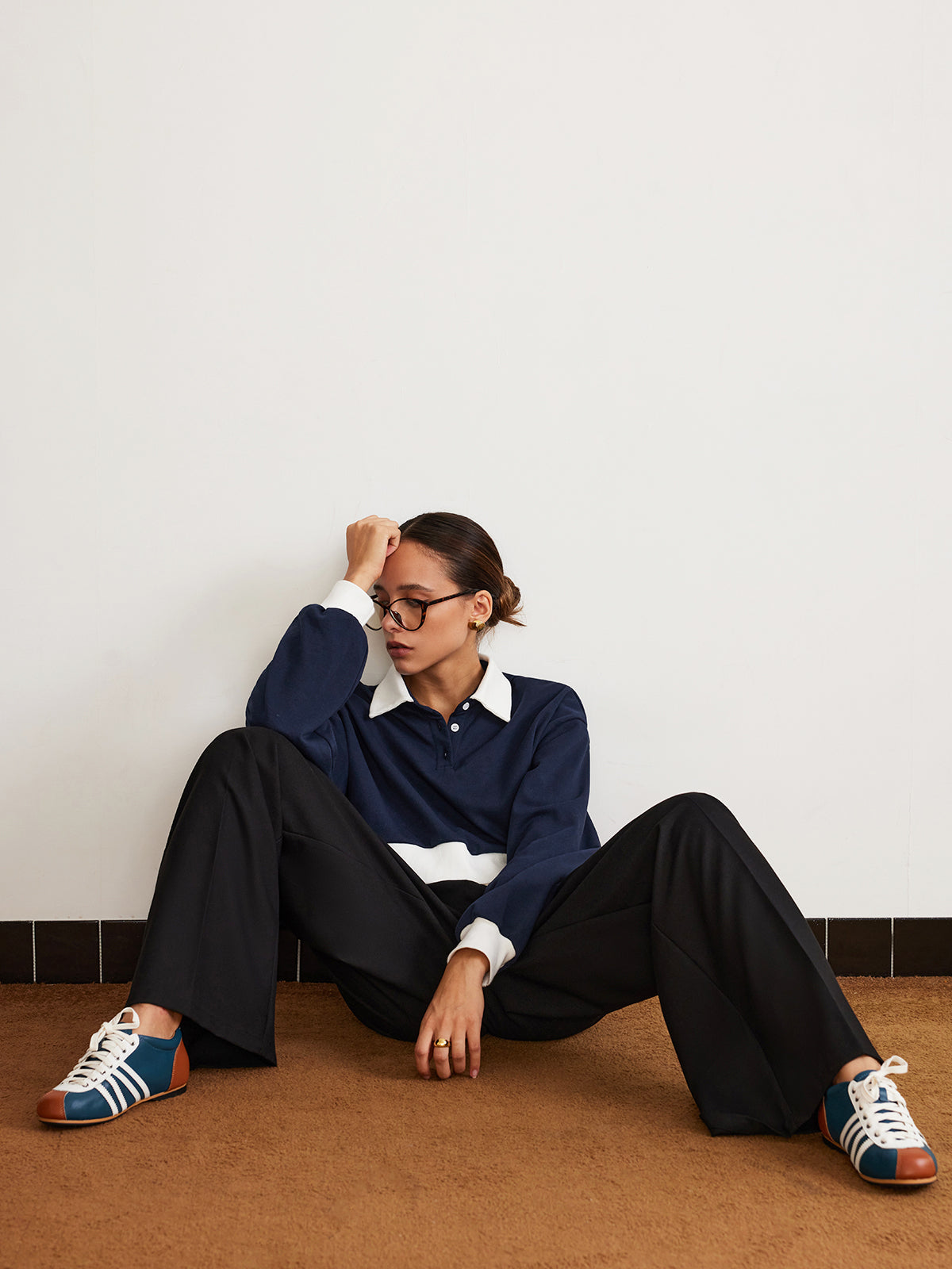 Düz Bağcıklı Geniş Paça Pantolon