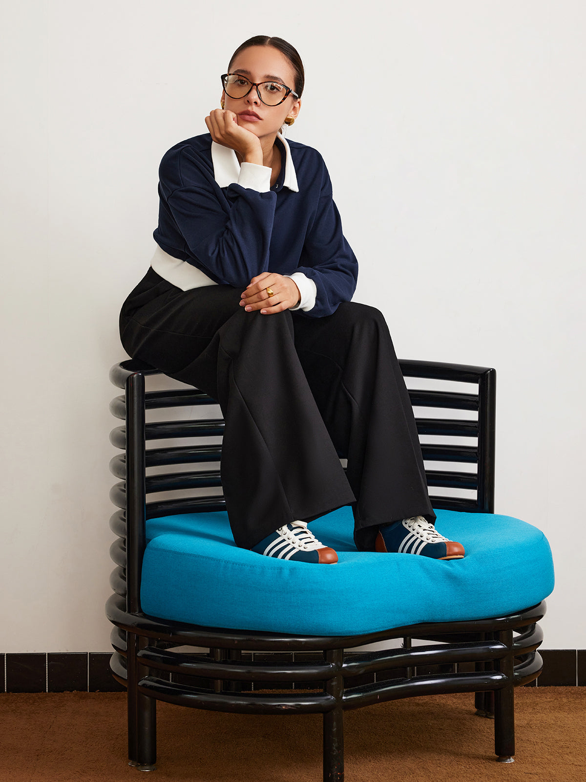 Düz Bağcıklı Geniş Paça Pantolon