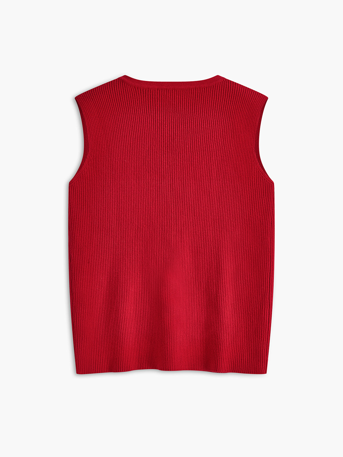 Kaburgalı Kravat Yaka Kazak Yelek