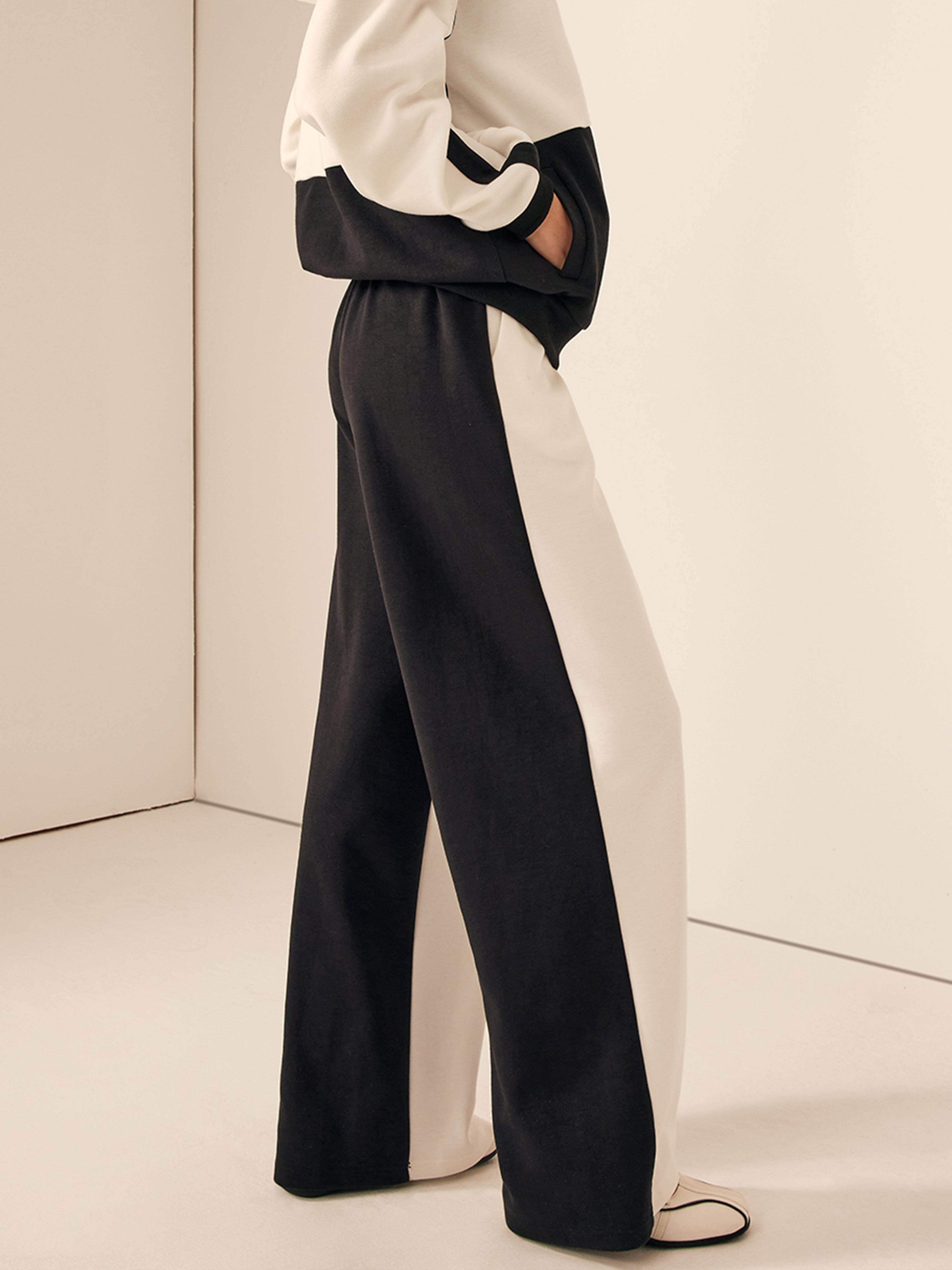 İki Tonlu Elastik Bel Eşofman Altı