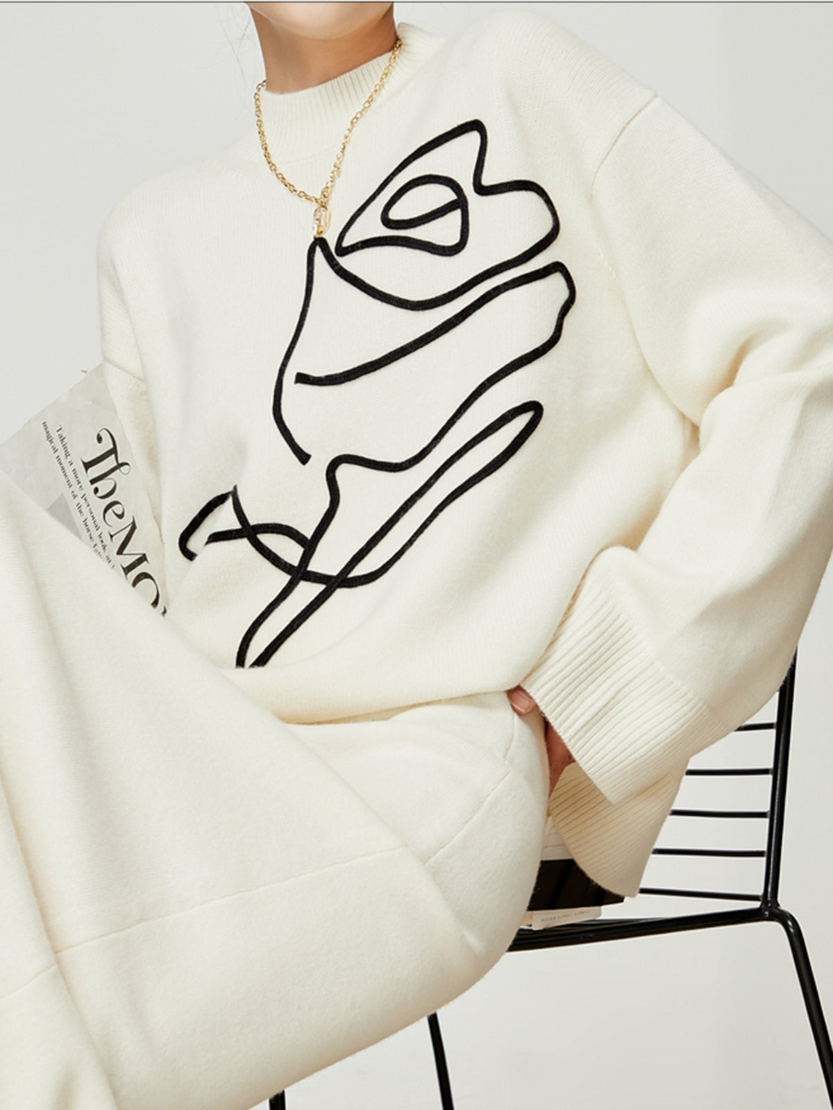 Örgü-Çiçekli Kazak