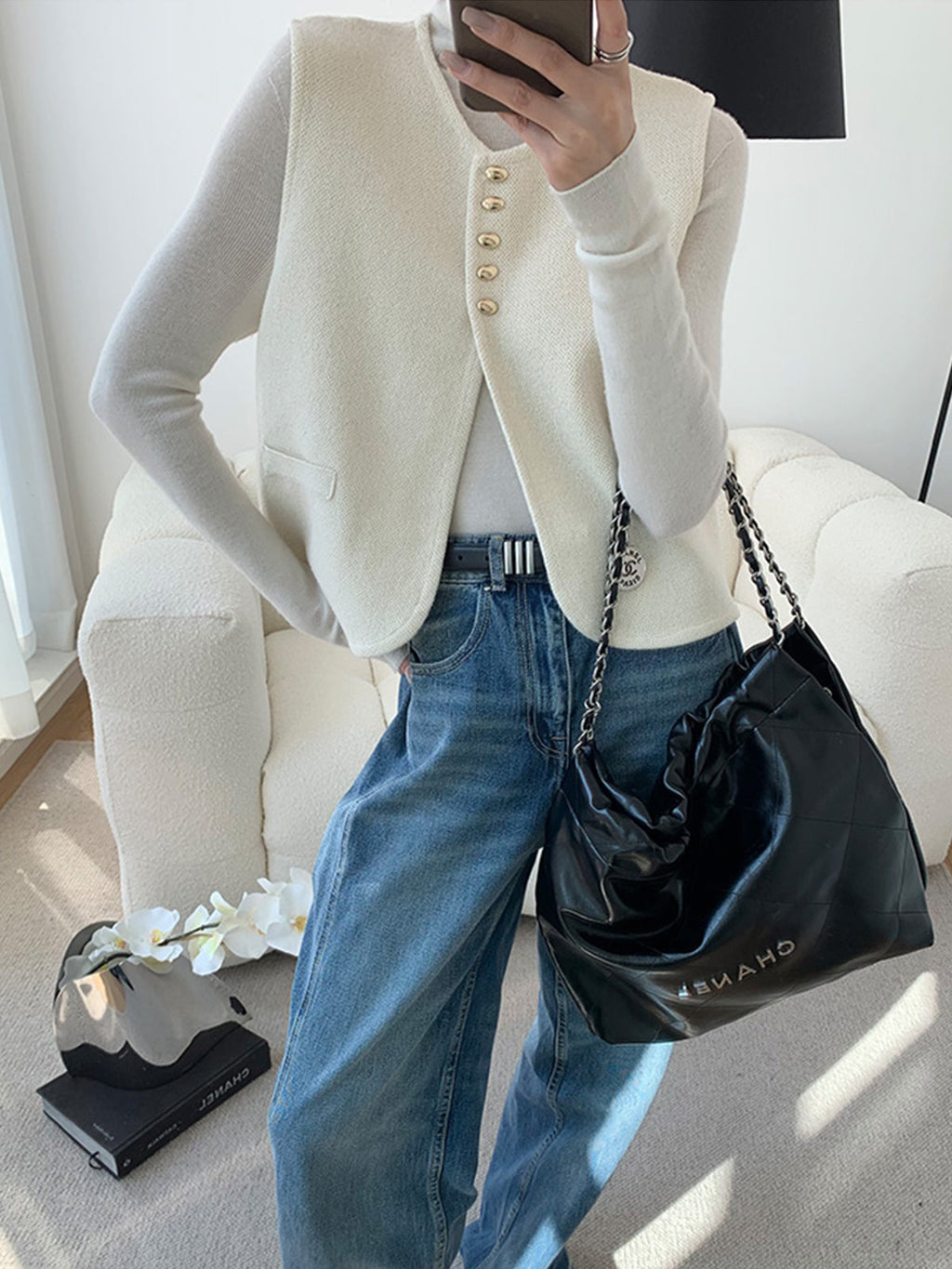 Şık Bölünmüş Kazak Yelek