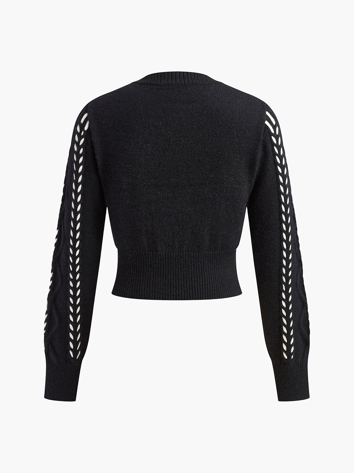 Kontrast Bağlama Sıkıştırılmış Büküm Kazak