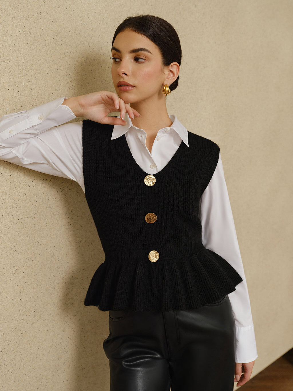 Kaburgalı Volanlı Kazak Yelek