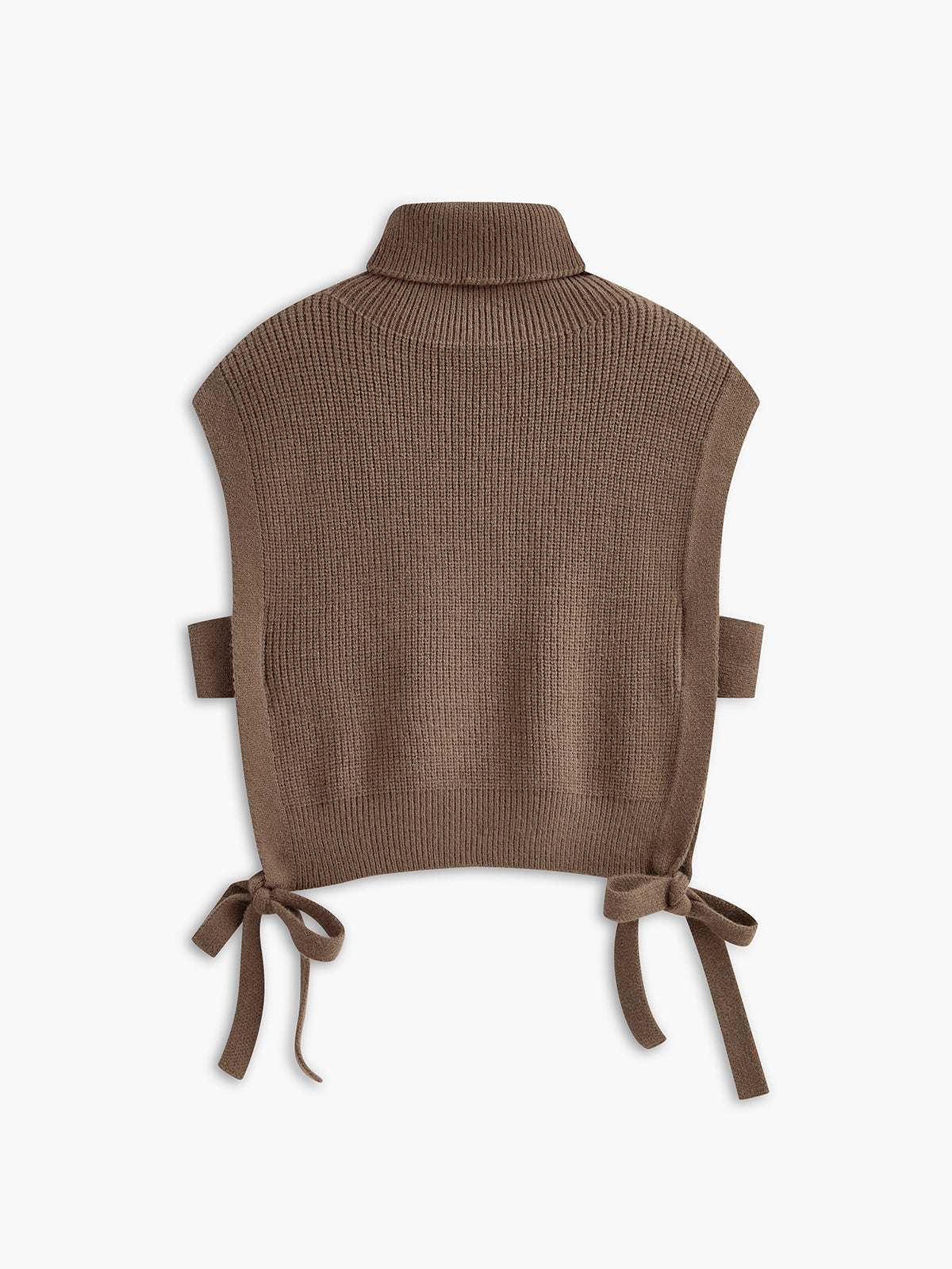 Turtleneck Düğümlü Kazak Yelek