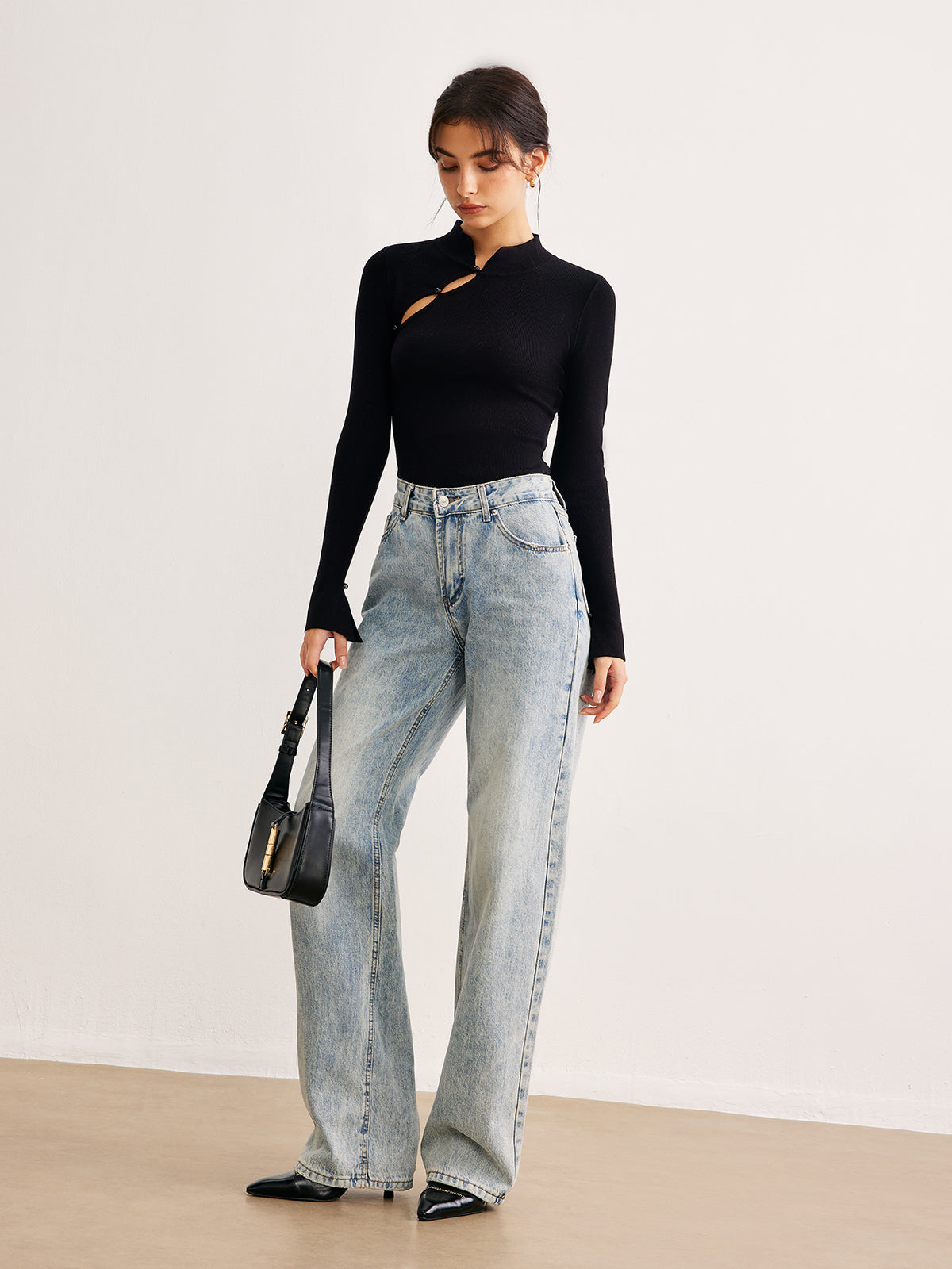 Düz Kesimli İnce Kazak