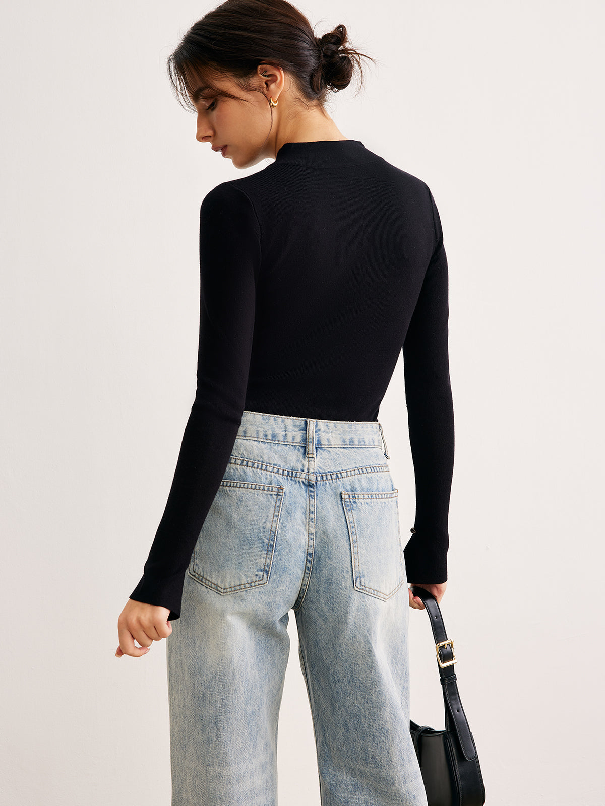 Düz Kesimli İnce Kazak