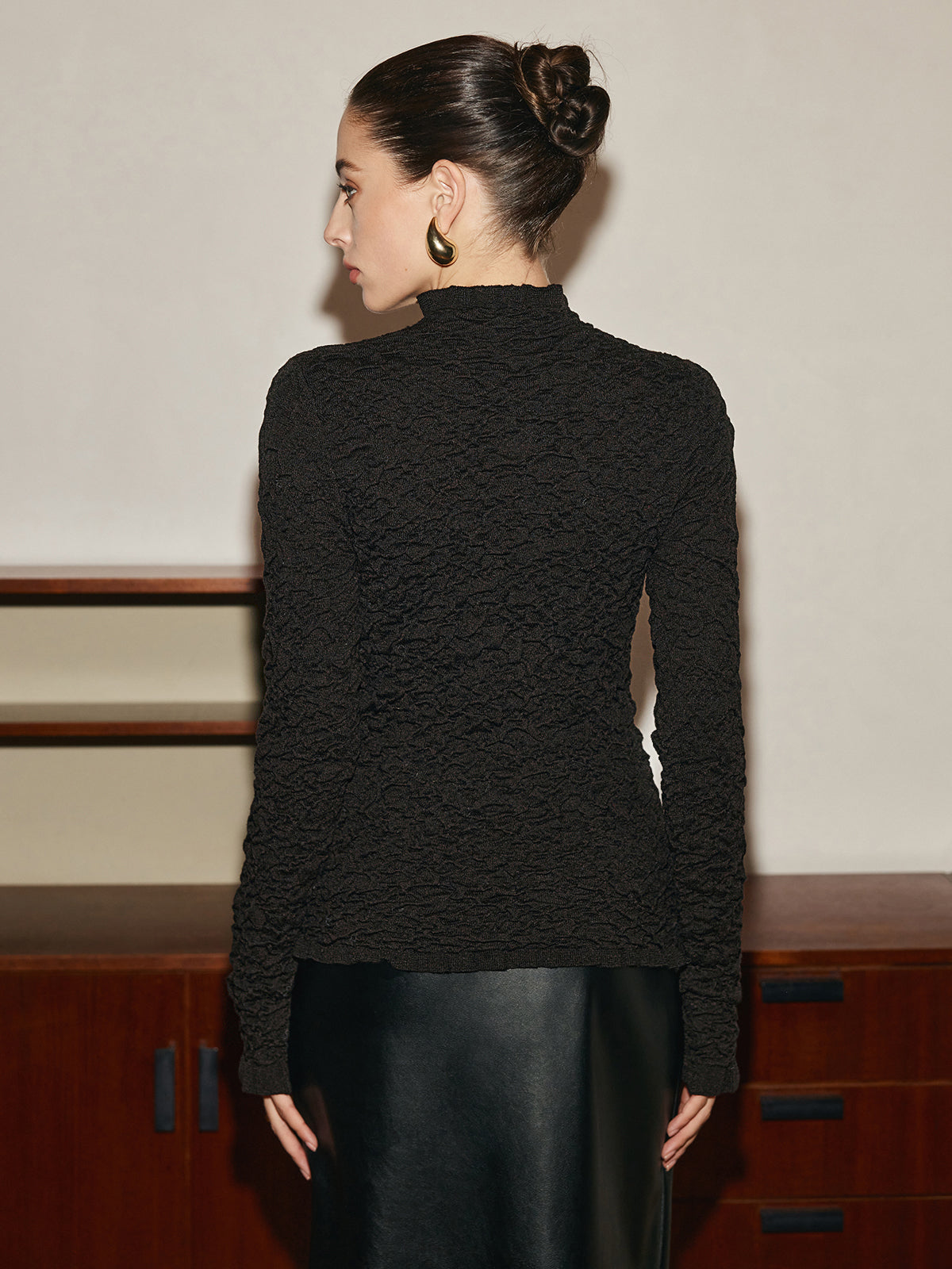 Marul Kenarlı Buruşuk Kazak