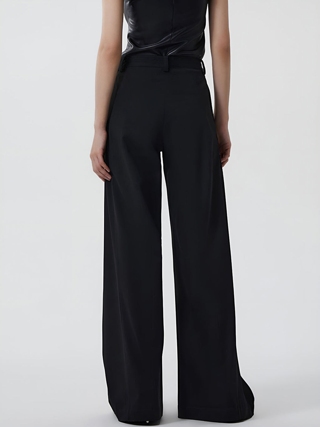 Düz Fermuarlı Tasarım Pantolon