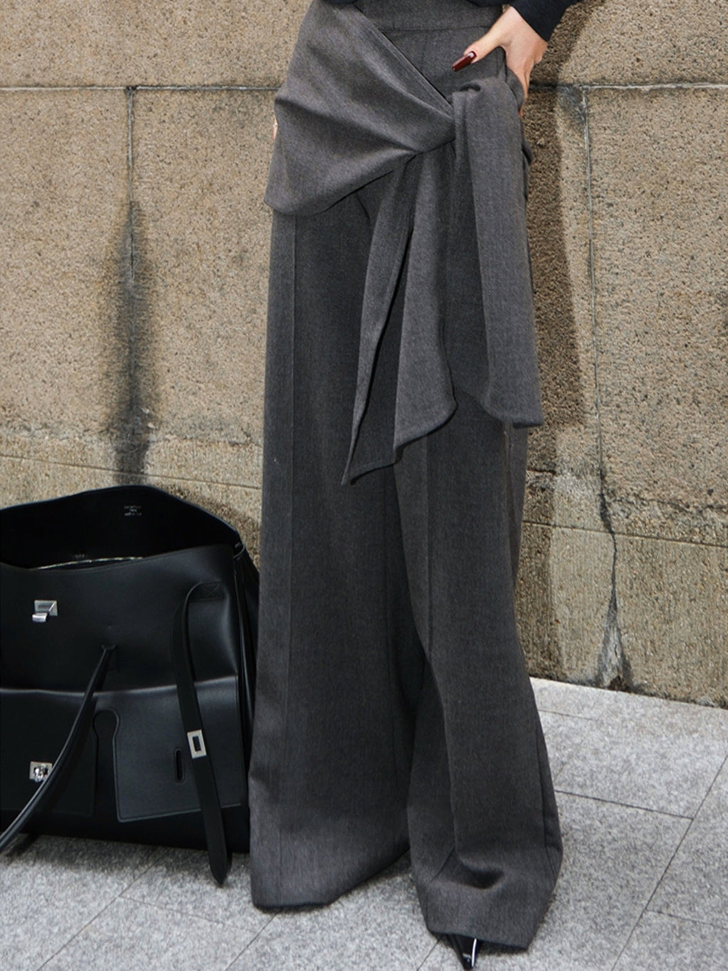 Utility Orta Bel Düğümlü Tasarım Pantolon