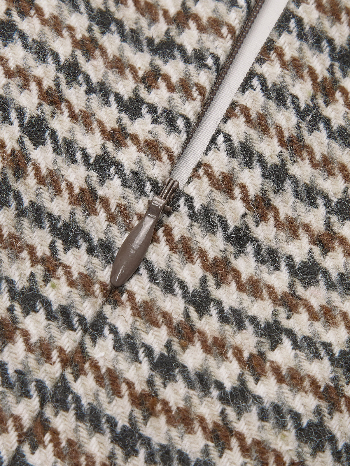 Houndstooth A Kesim Mini Etek