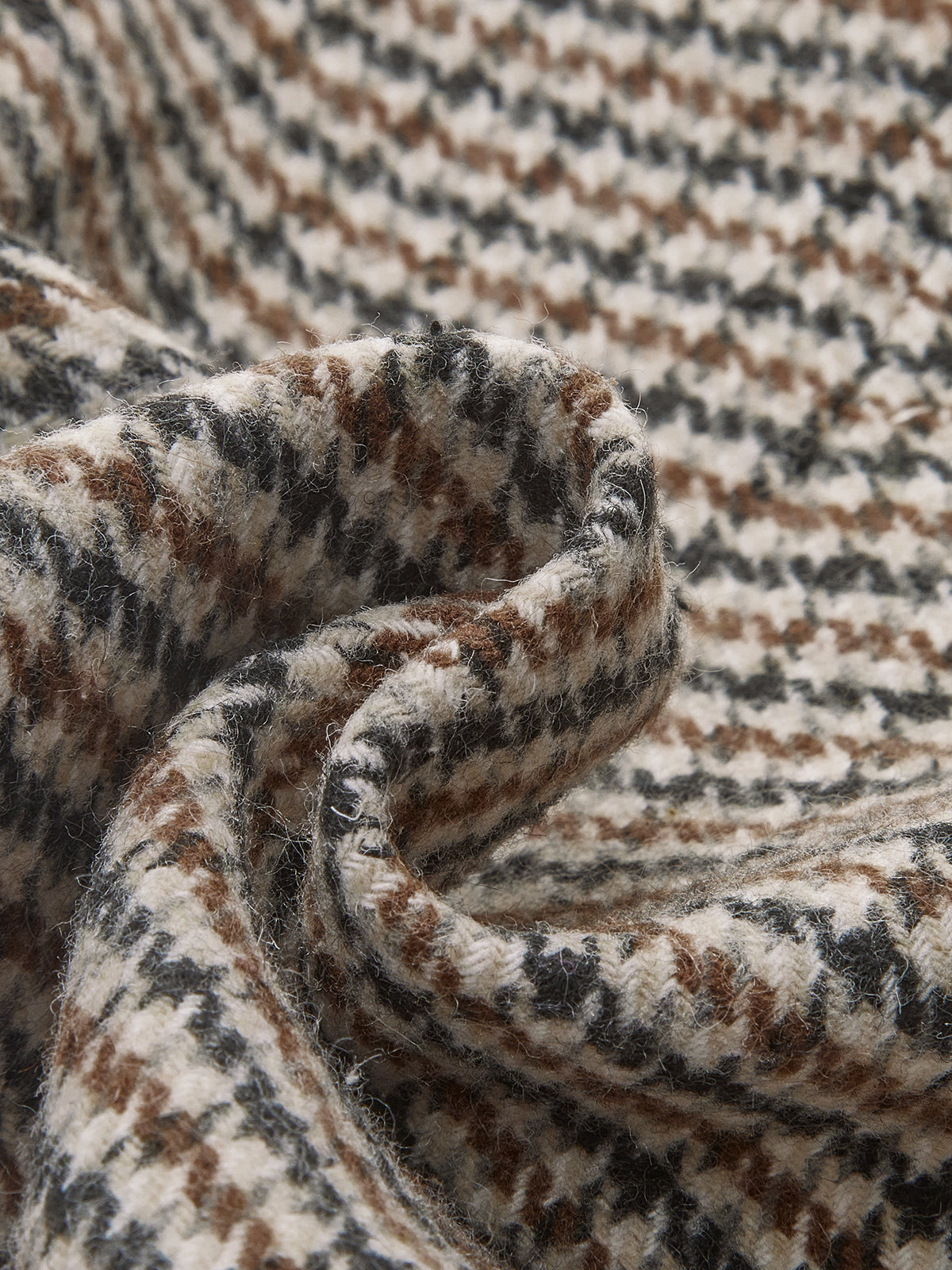 Houndstooth A Kesim Mini Etek