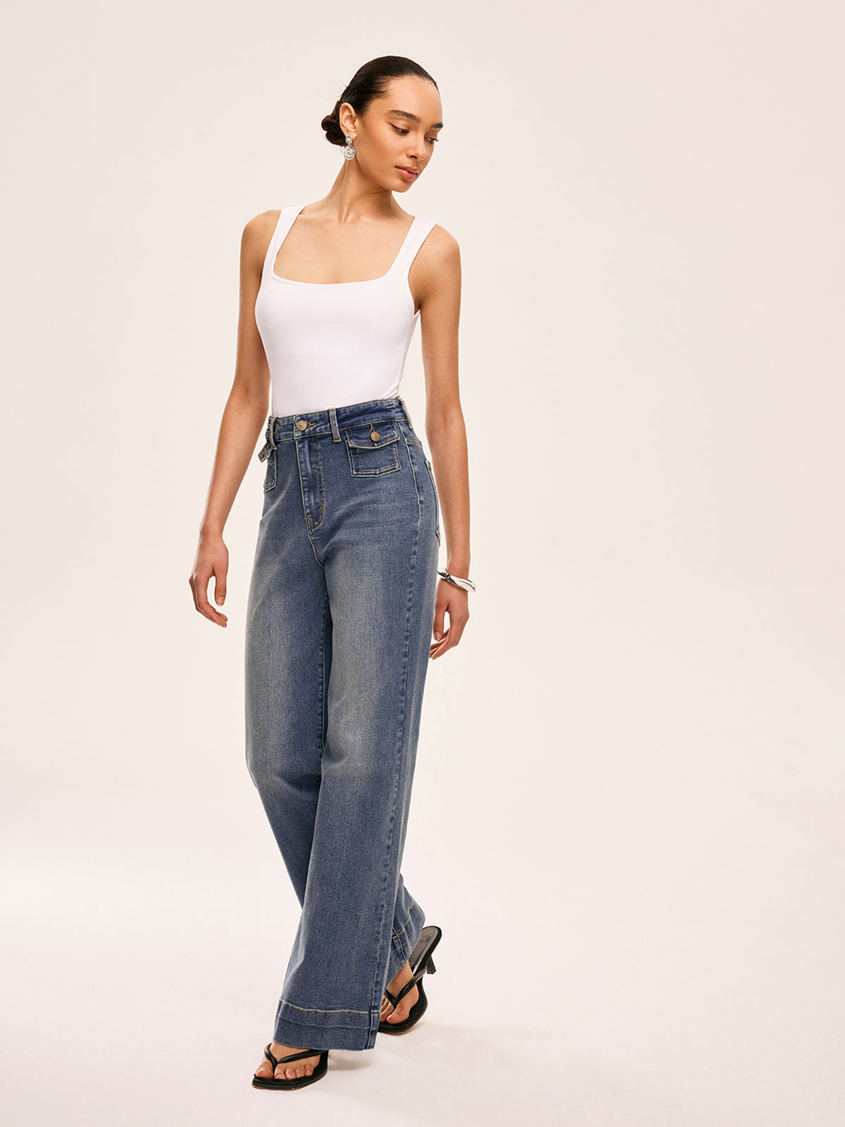 Orta Bel Dekor Cepli Pantolon