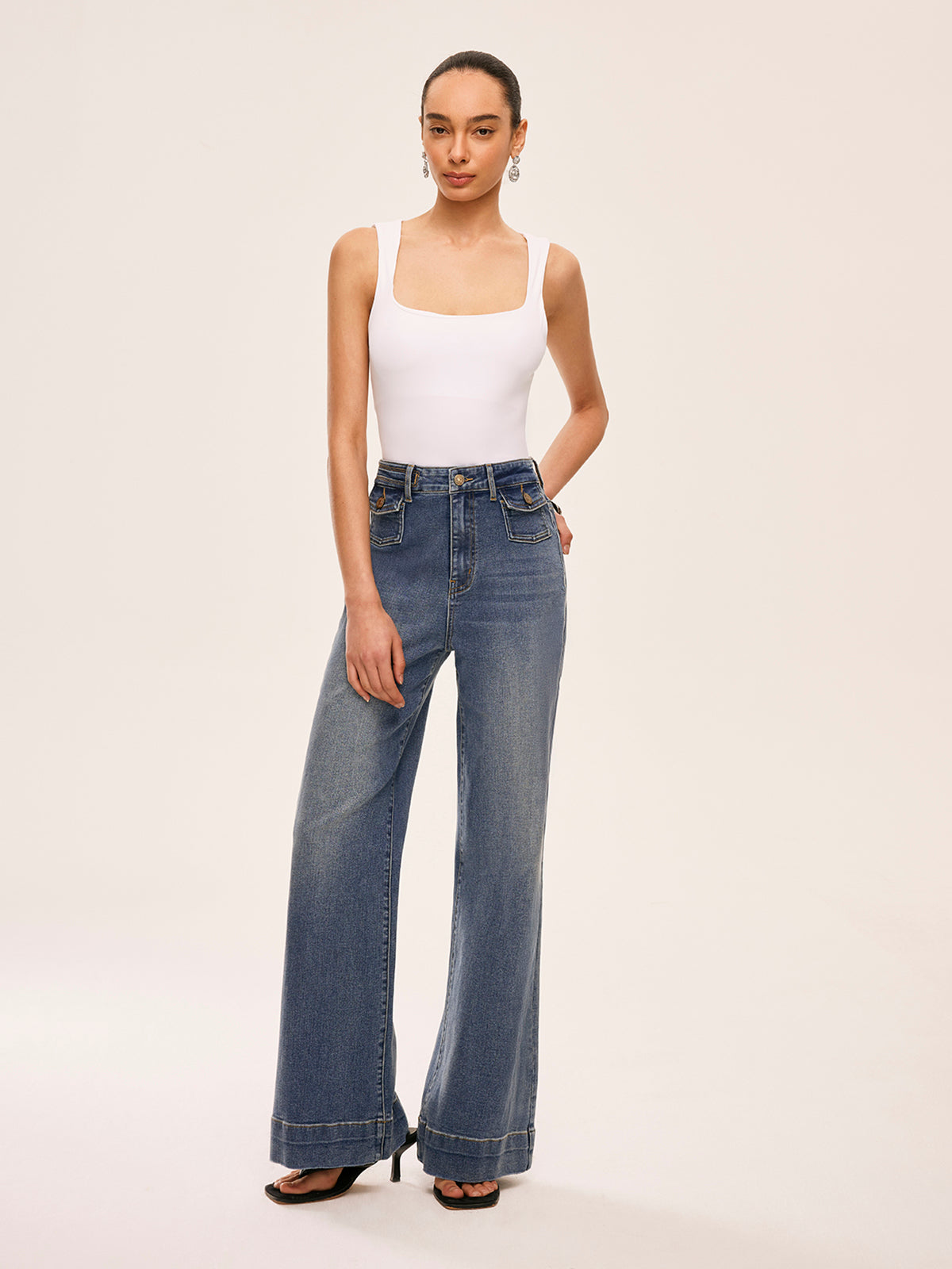 Orta Bel Dekor Cepli Pantolon