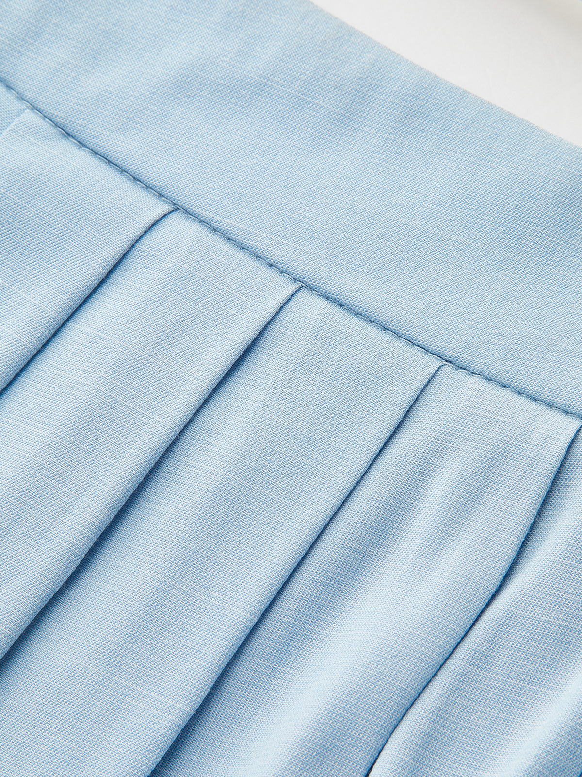 Orta Bel Pileli Geniş Paça Pantolon