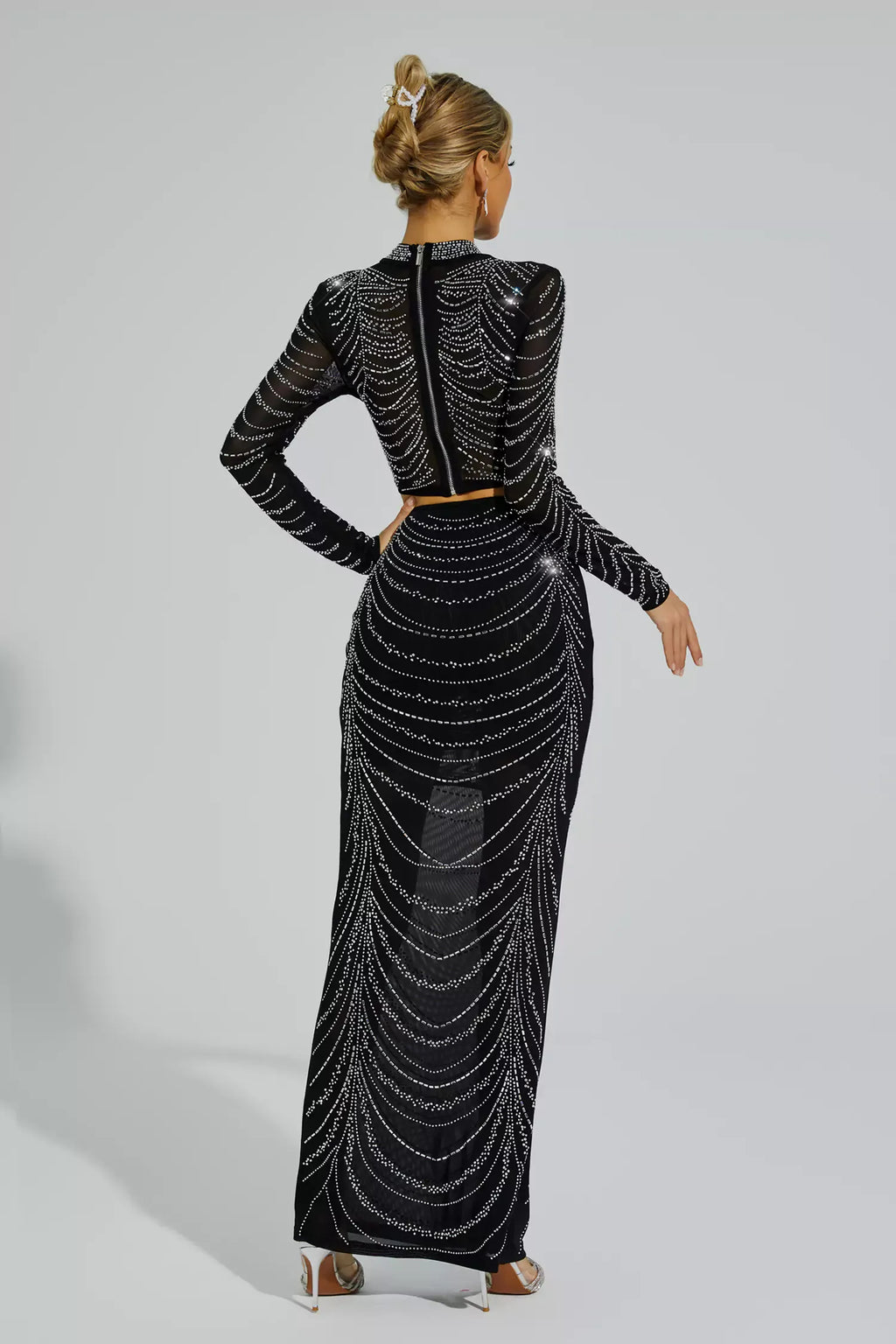 Elva Siyah Sıcak Pırlanta Damga Seti