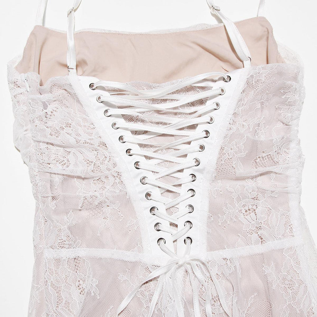 Dantel İncili Uzun Balık Abiye Elbise