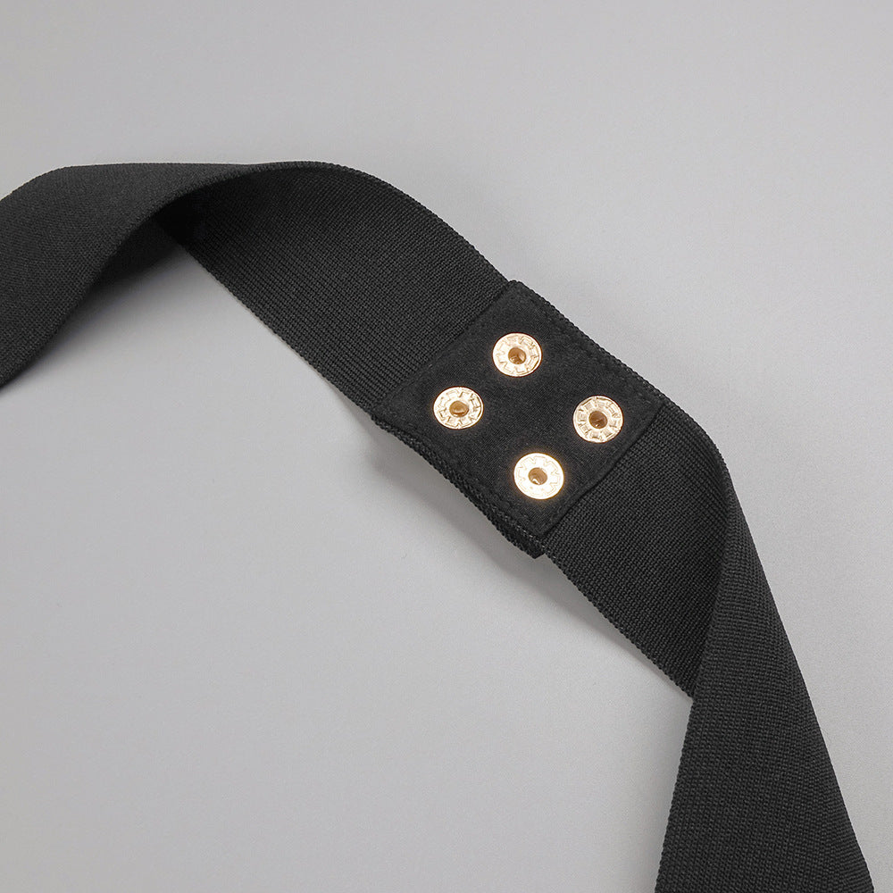 Boyundan Bağlamalı Büstiyer Çiçekli Midi Elbise