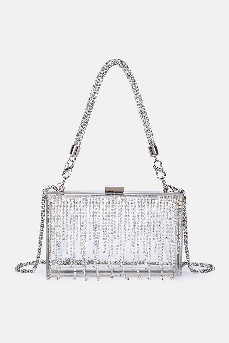 Yapay Elmas Saçak Çanta