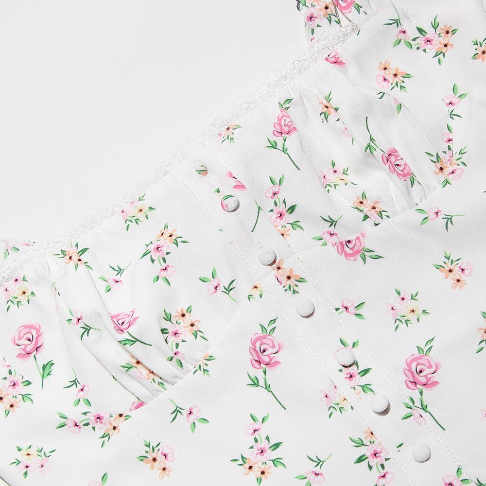 Düğmeli Korsaj Detaylı Midi Elbise