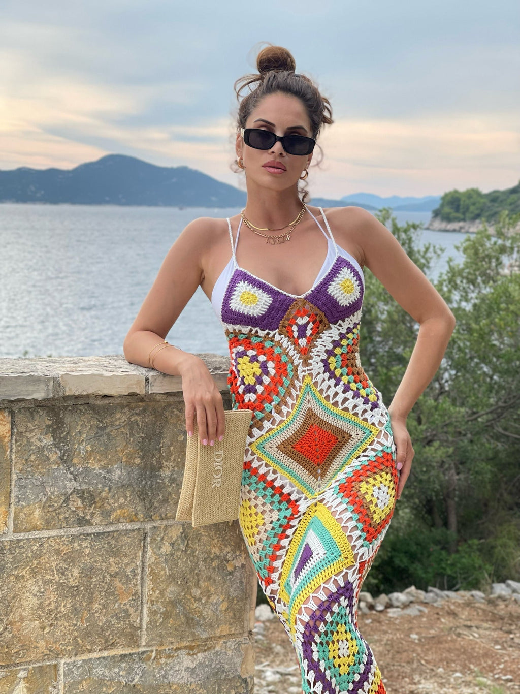 Romo Dokuma Maksi Elbise