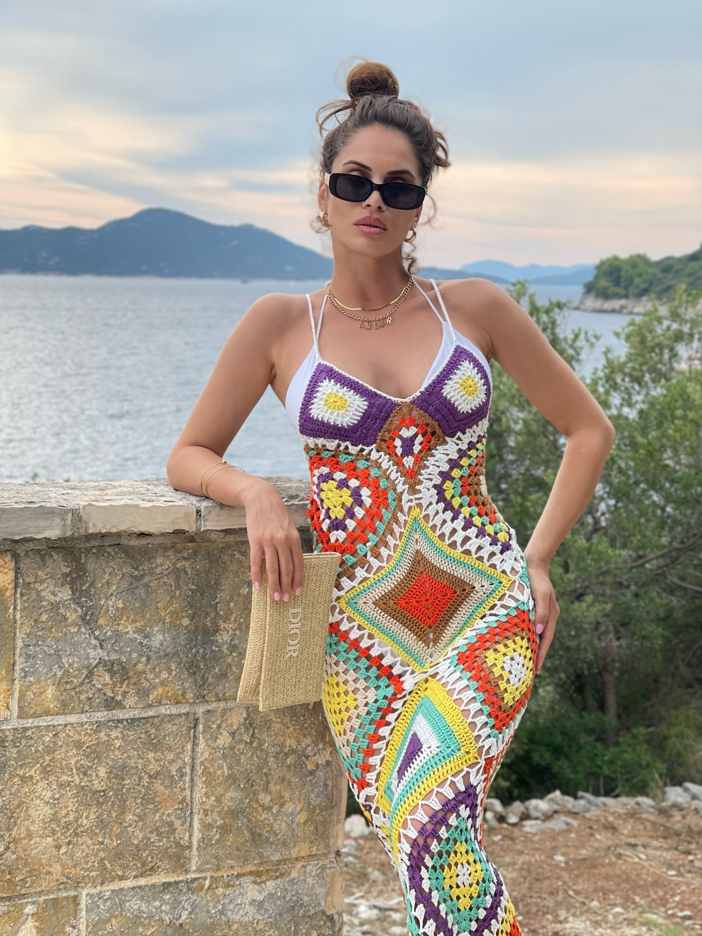 Romo Dokuma Maksi Elbise