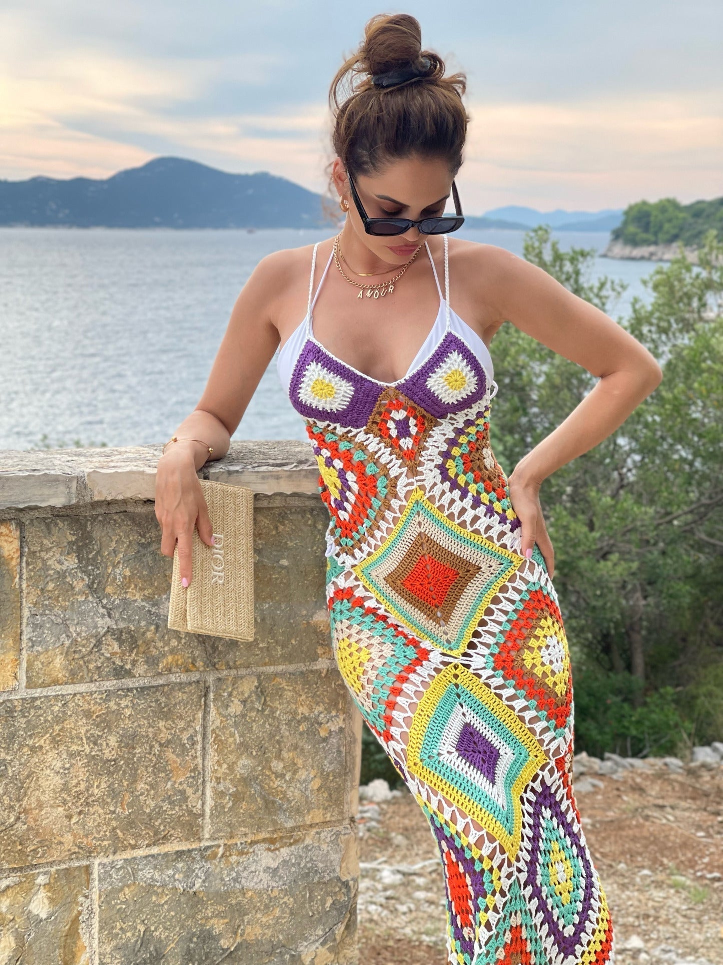 Romo Dokuma Maksi Elbise