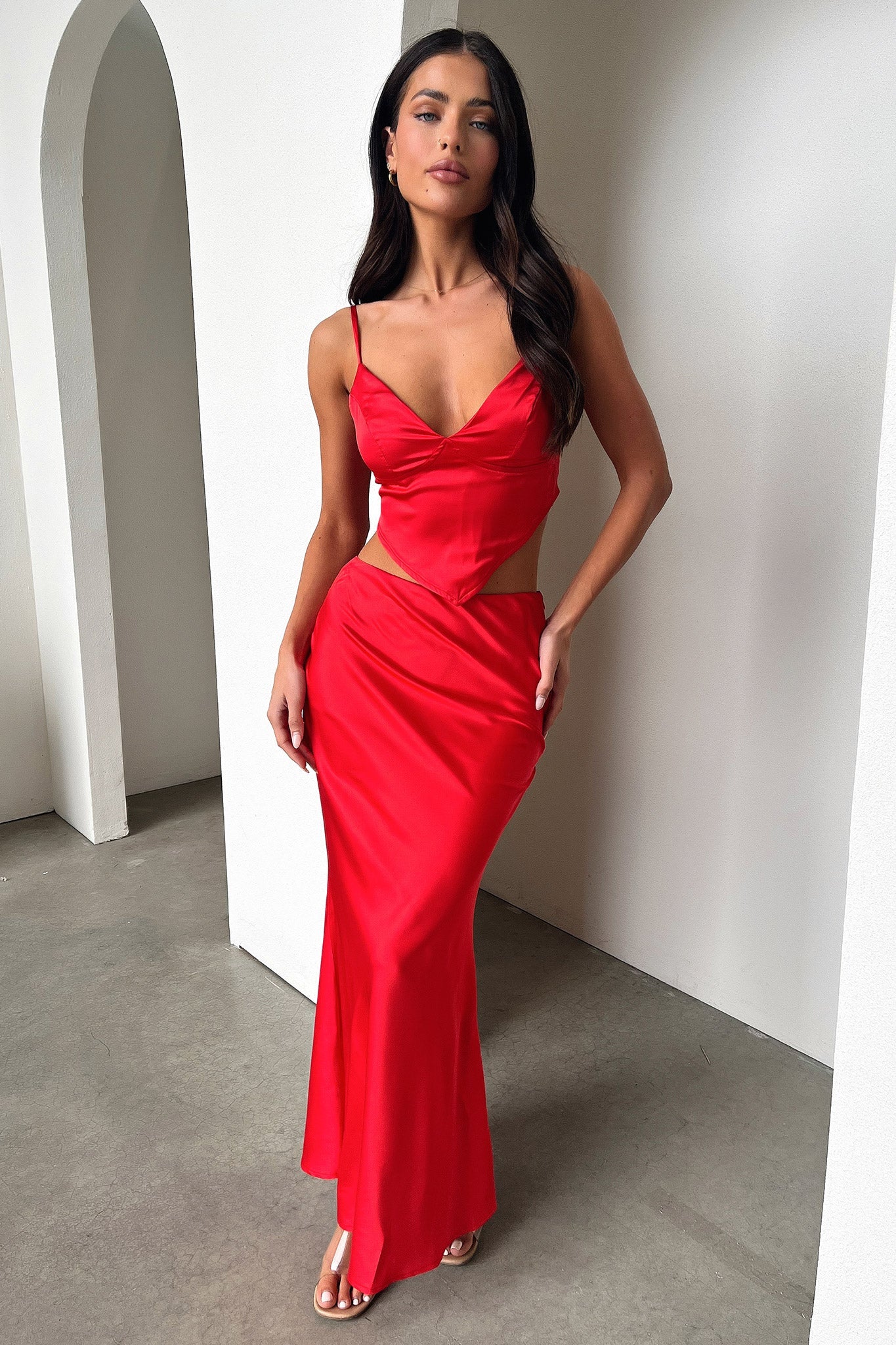 Adira Top - Kırmızı