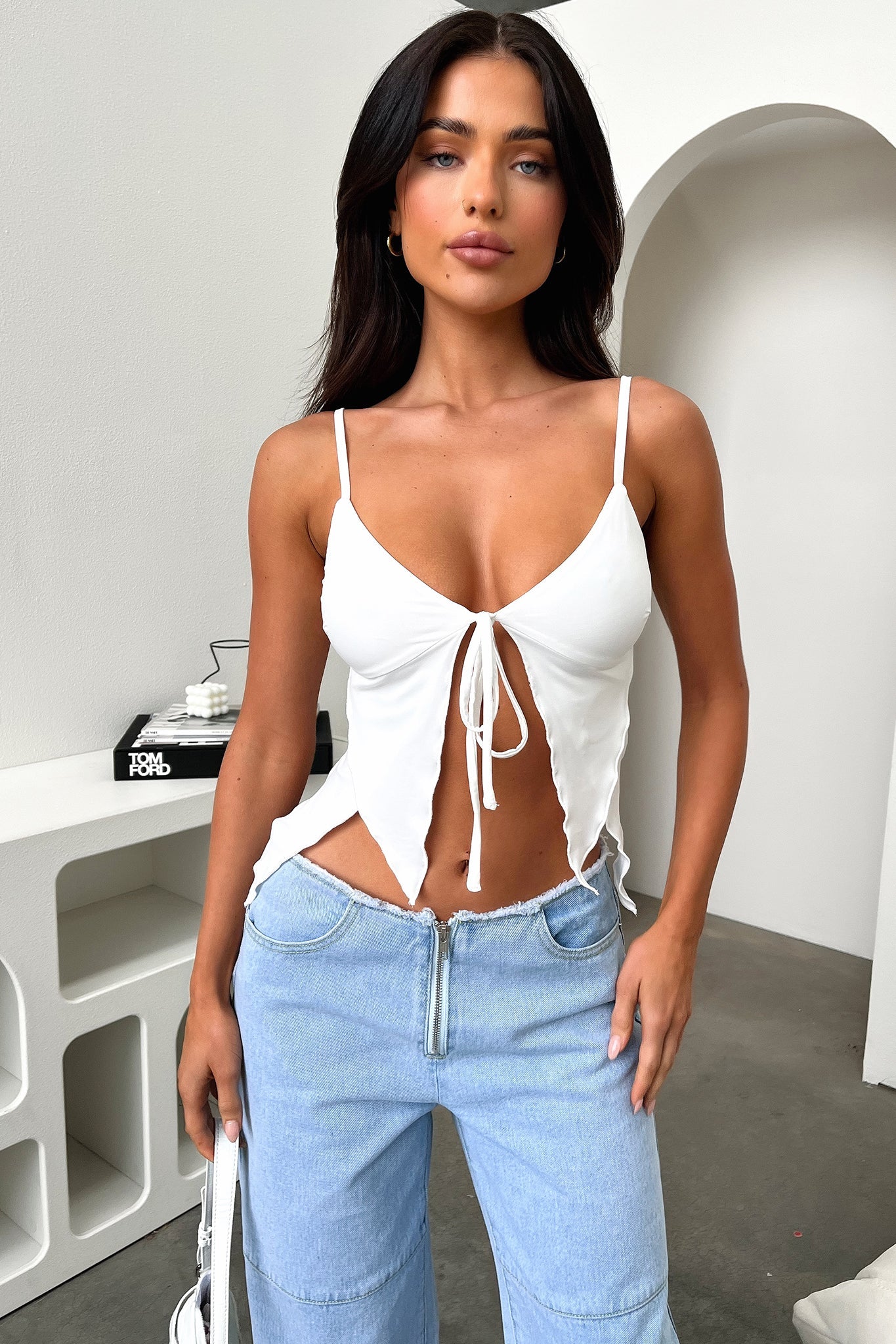 AlesKumra Top - Beyaz