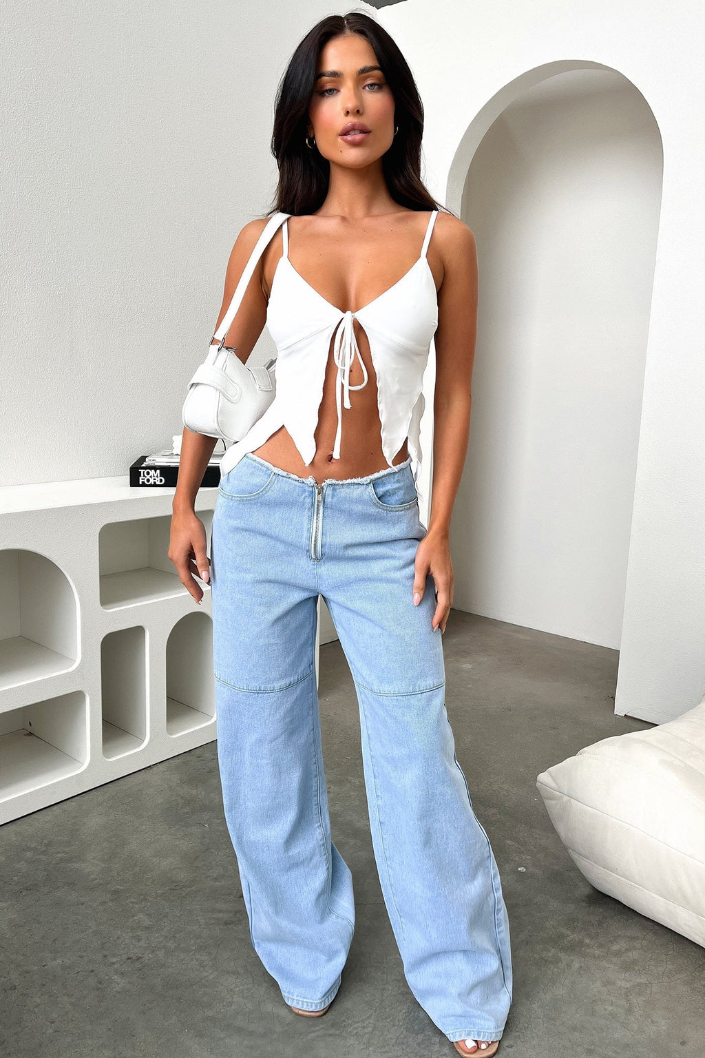 AlesKumra Top - Beyaz