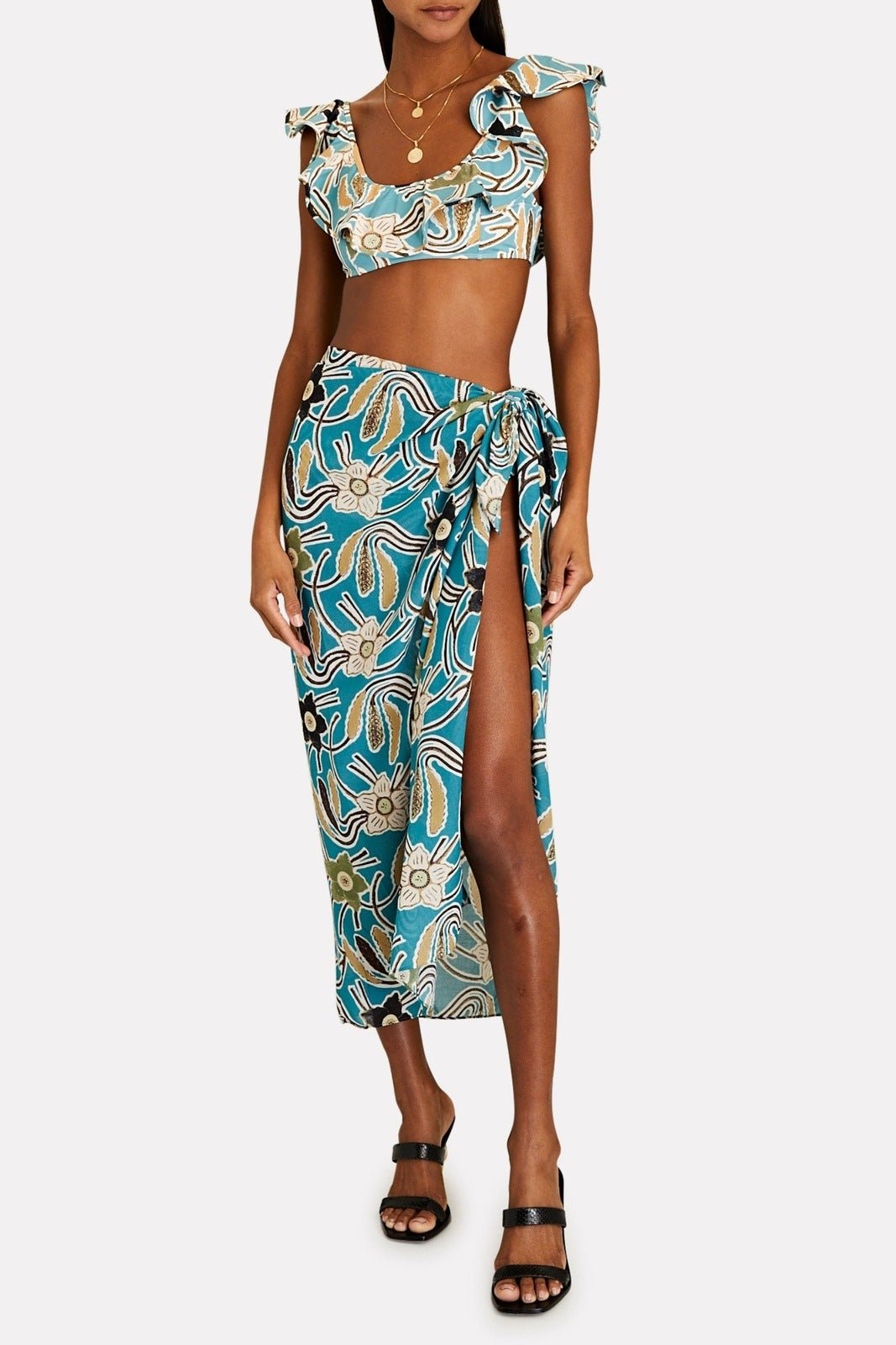 Basia Baskılı Üçlü Yüzme Seti