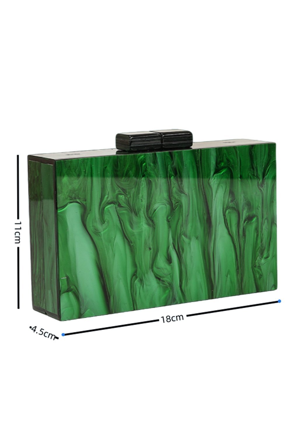 Boncuklu Zincir Ebru Çanta