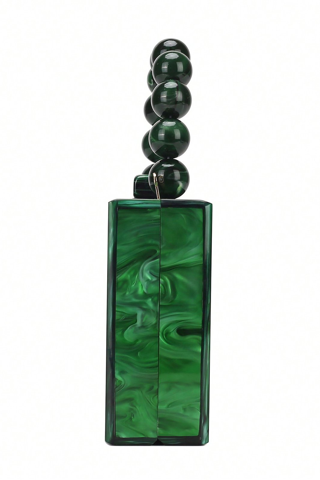 Boncuklu Zincir Ebru Çanta