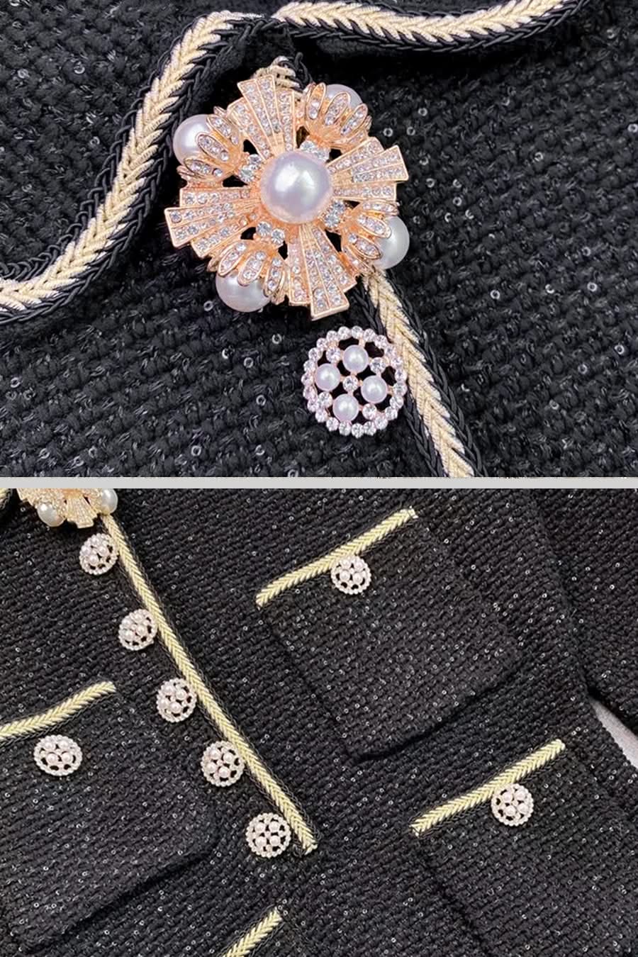 Örme Dokulu Elbise - Siyah