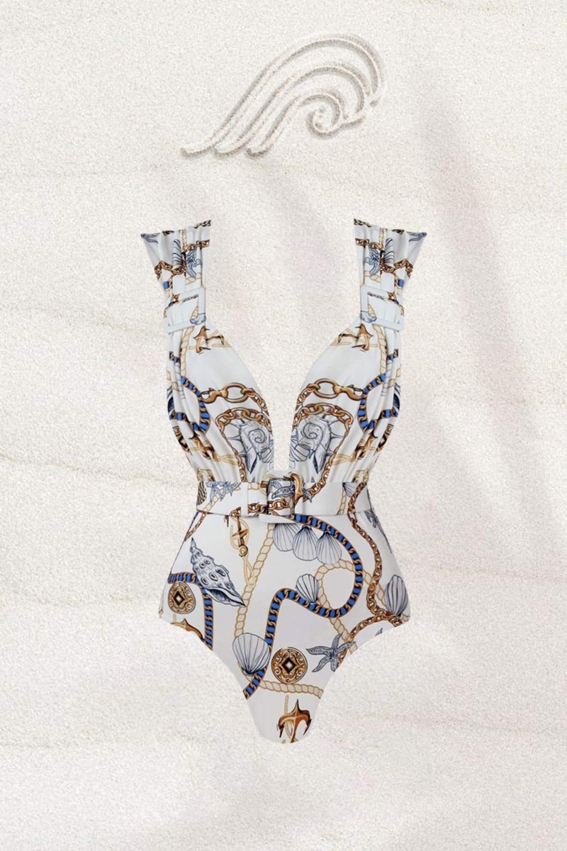 Britney Ocean Baskılı İki Parçalı Yüzme Seti