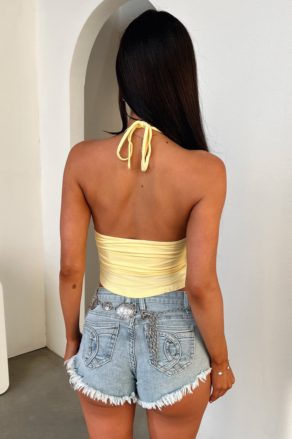 Calison Crop - Sarı