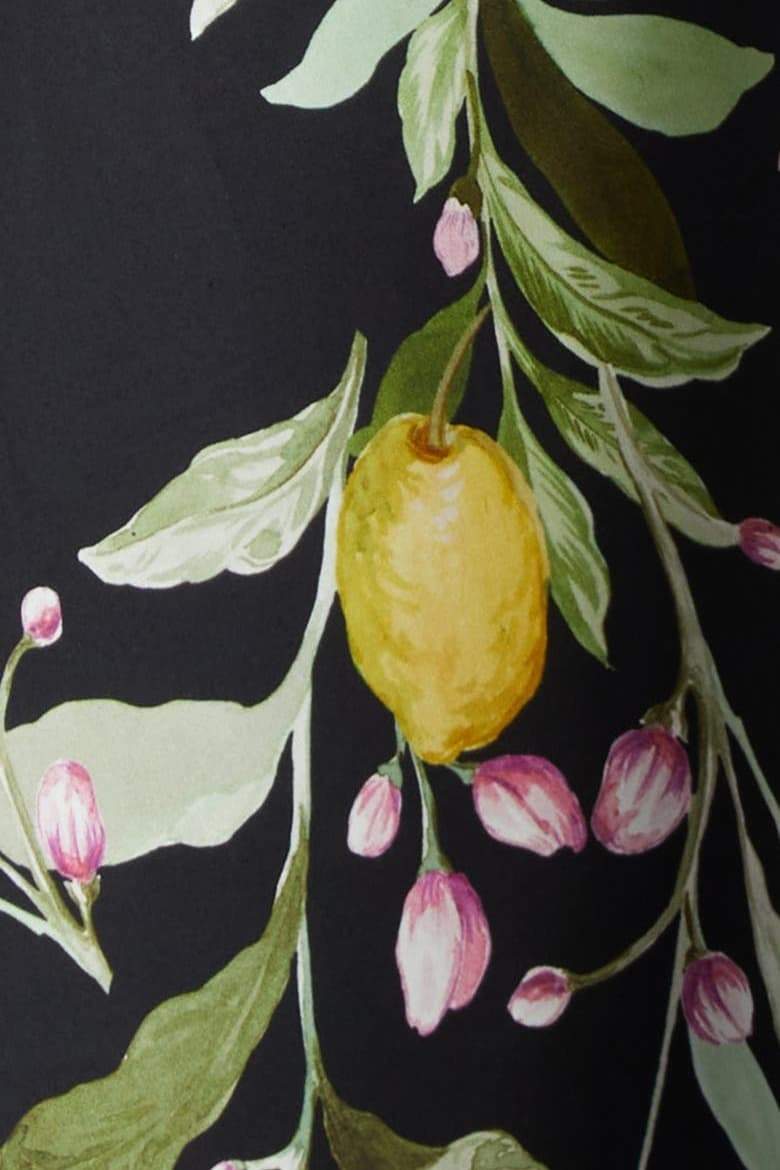 Cynthia Çiçek Baskılı Fiyonklu Midi Elbise